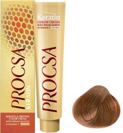 رنگ مو پروکسا کاراملی کد 7/34 