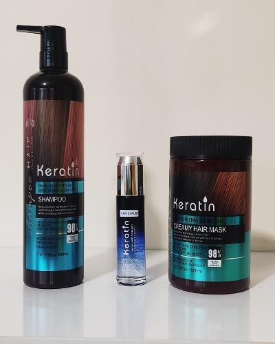 ست فری سولفات شامپو و ماسک و سرم کراتین ایتالیا